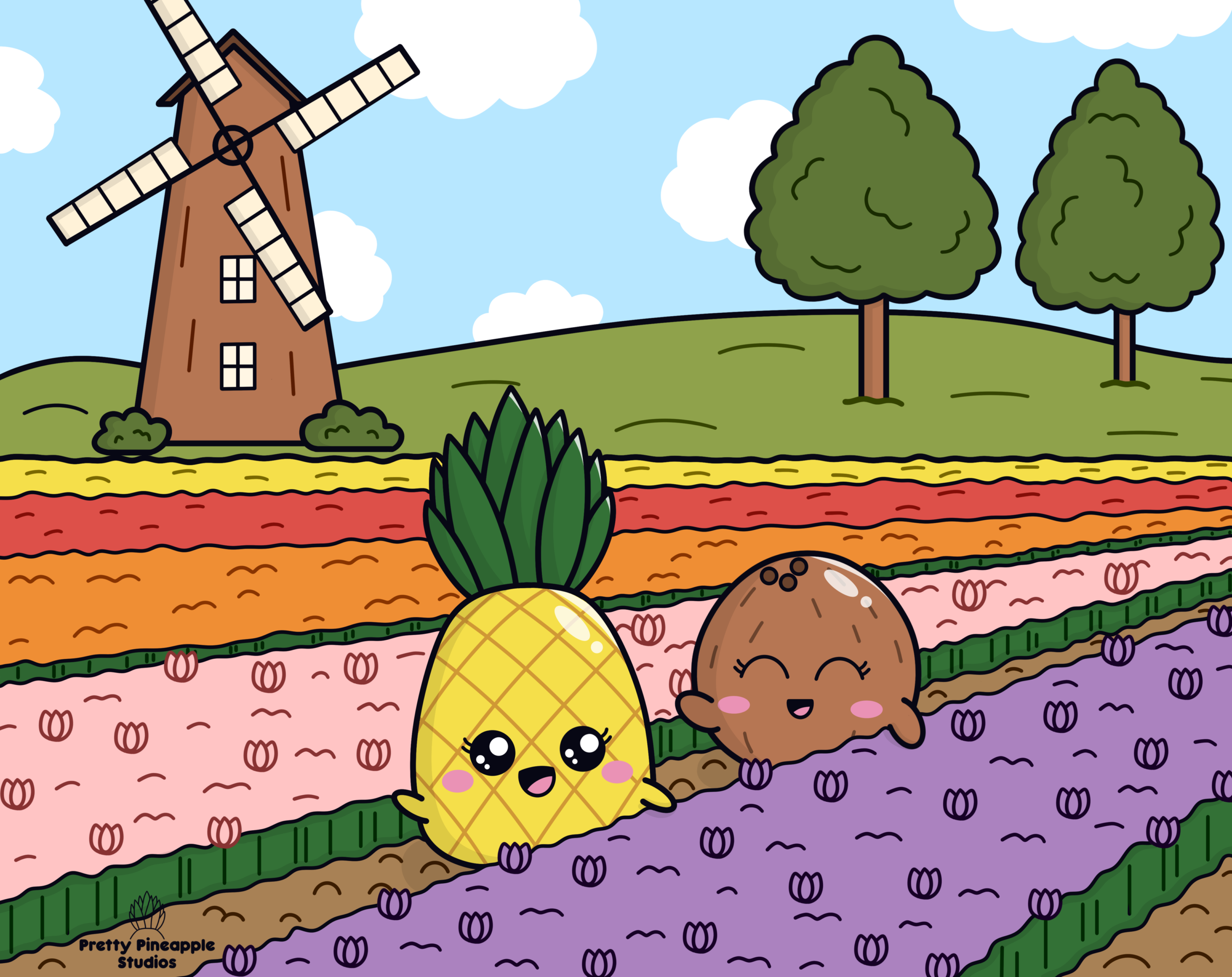 Penny at the Tulip Field